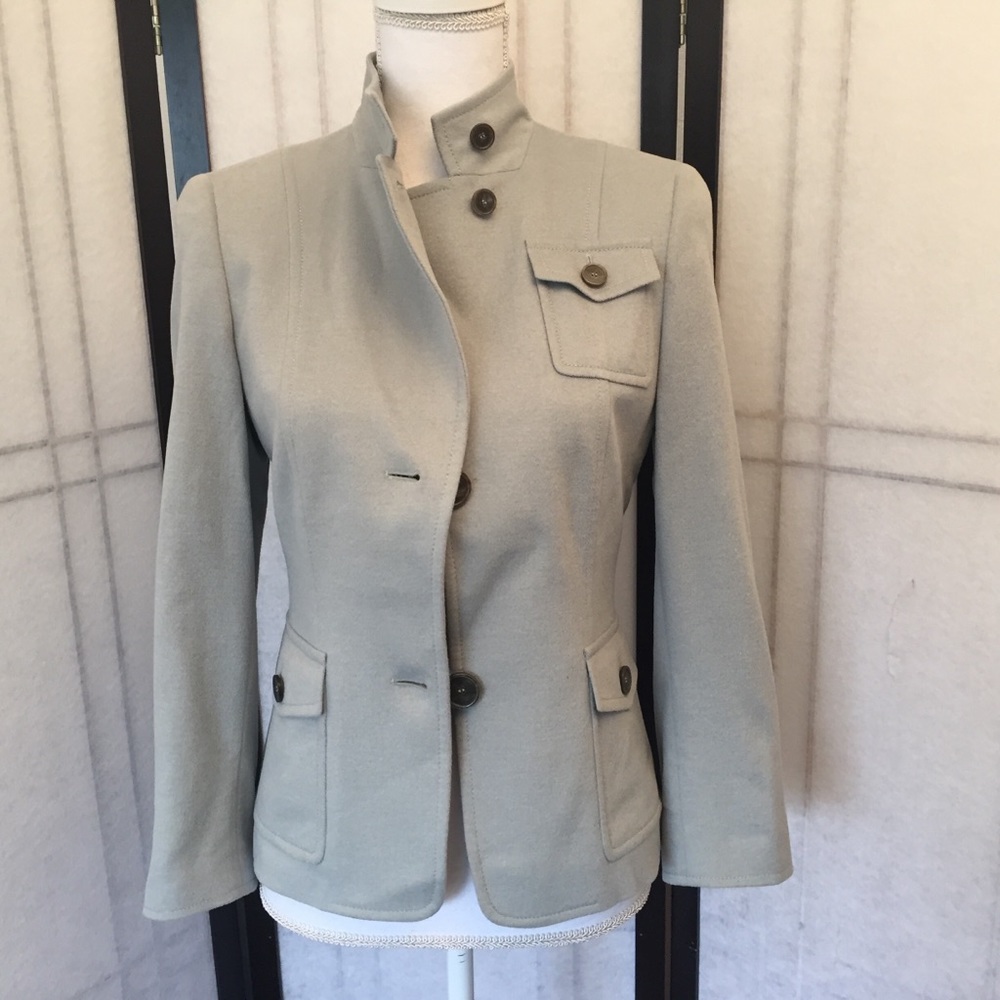 Akris Punto Wool Angora Blazer Jacket Size 4 - Picture 8 of 9